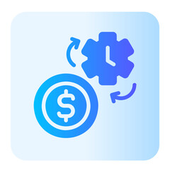 Time Is Money gradient icon