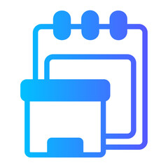 calendar gradient icon
