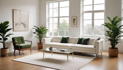 Photo interior modern design room 3d illustration