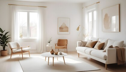 Photo interior modern design room 3d illustration