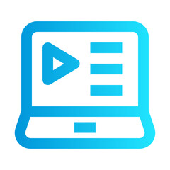 icon online advertising with style gradient