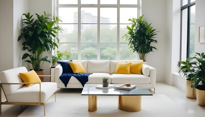 Photo interior modern design room 3d illustration