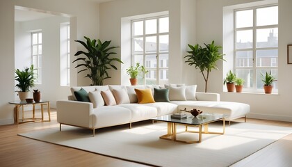 Fototapeta premium Photo interior modern design room 3d illustration