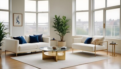 Photo interior modern design room 3d illustration