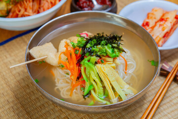 The banquet noodles sold in Korea are delicious