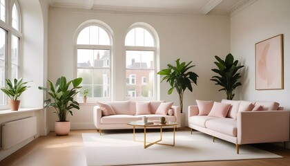 Naklejka premium Photo interior modern design room 3d illustration