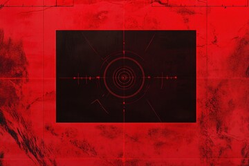 Targeting system over a desert landscape