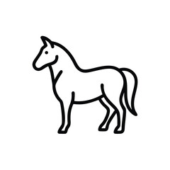 horse silhouette vector