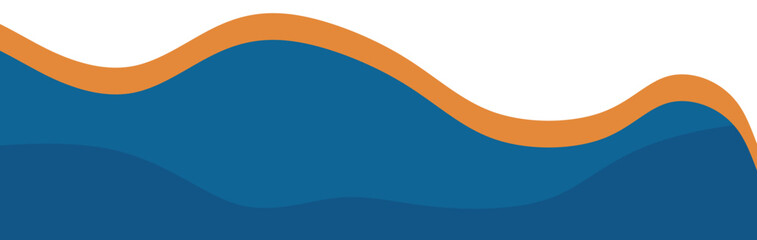 Modern Wave Footer Vector