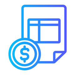 invoice gradient icon