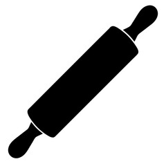 A classic rolling pin used for baking and pastry making illustration