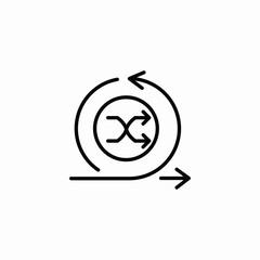 agile workflow icon sign vector