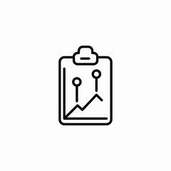 analytical report icon sign vector