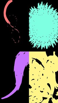 Hand Drawn Colored Transition Pack