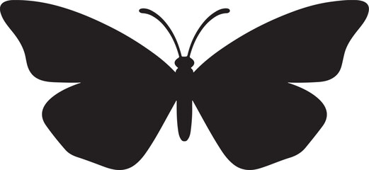 butterfly isolated on white butterflies silhouettes