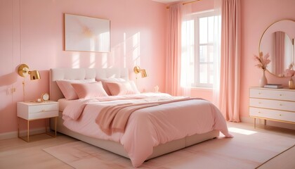 Fototapeta premium Photo interior modern design room 3d illustration