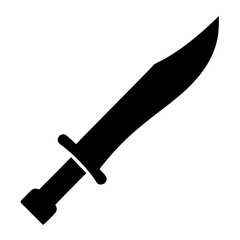 Black silhouette of a sword, weapon, blade, sharp edge, battle ready