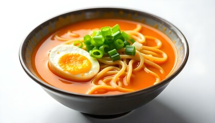 instant noodles isolated on white background