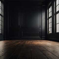 empty room with wooden floor