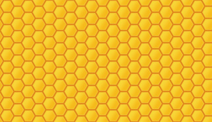 honey golden honeycomb background texture seamless yellow pattern vector hexagonal mosaic geometric.vector illustration