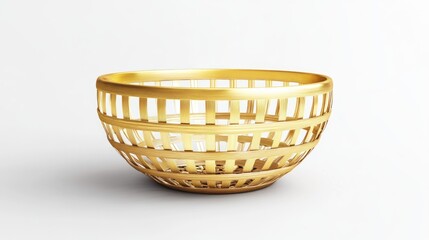 Gold metallic decorative bowl