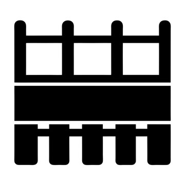Abstract minimalistic design featuring parallel bars and geometric patterns in solid black