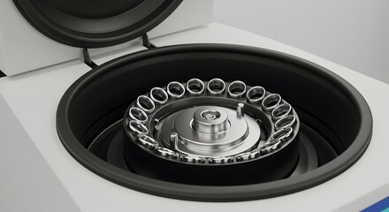 Centrifuge Interior: Laboratory Equipment for Scientific Research