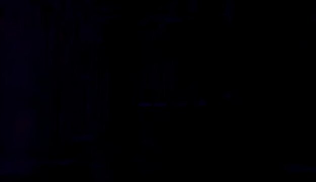 Dark fantasy castle animation approaching a mysterious gothic building under a spooky full moon with bats