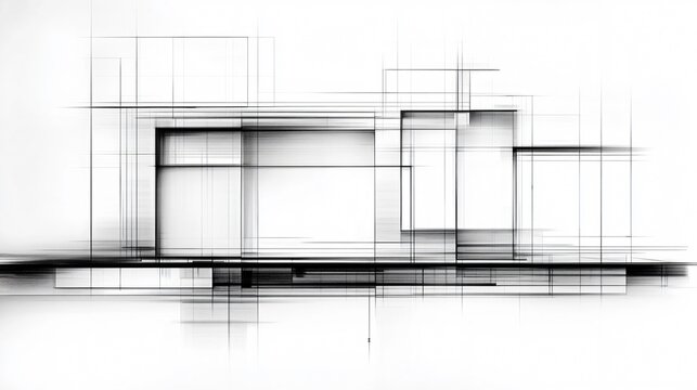 A clean architectural floor plan combined with construction blueprints and pencil sketch build details illustrating wall sections door openings and dimension notes