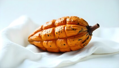 Cocoa pod on a isolated white background