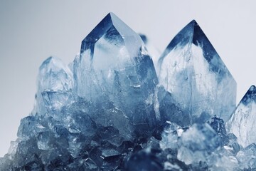 Obraz premium Close-up view of intricate crystalline structures.