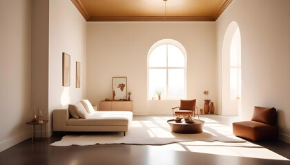 Photo interior modern design room 3d illustration