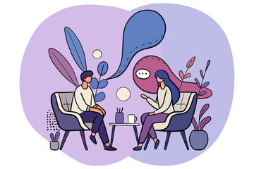 Psychological Consultation and Mental Health Support Illustration.