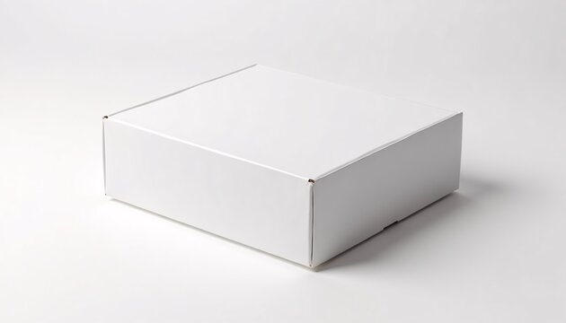 folded box mockup, clean white background
