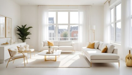 Fototapeta premium Photo interior modern design room 3d illustration