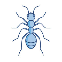 Illustration of an ant insect pest control arthropod formicidae animal wildlife nature bug colony pest