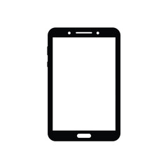 Smartphone icon vector logo black silhouette