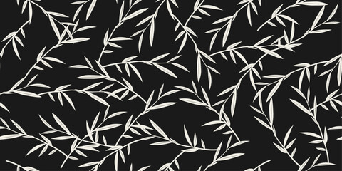 seamless pattern with bamboo