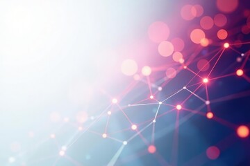 Abstract digital network connection lines on white, AI, artificial intelligence, internet