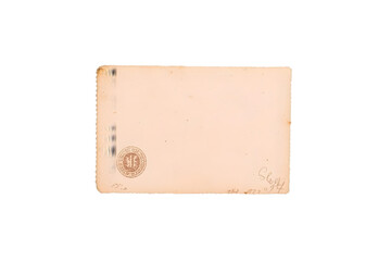 Vintage Blank Light Peach Colored Paper Isolated Background Illustration