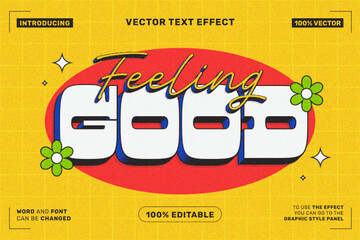 Feeling Good - Retro Cartoon Bold Text Effect