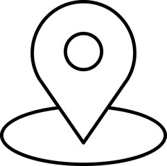 Place Location shopping online outline icon