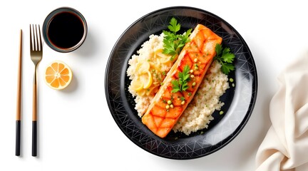 Pan-Seared Salmon with Lemon Risotto A Delicious and Healthy Recipe