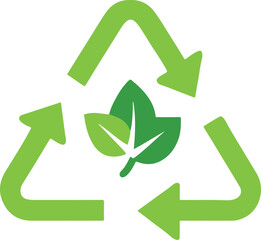 Fototapeta premium recycle symbol on white background