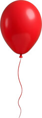 Red balloon with string