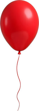 Red balloon with string