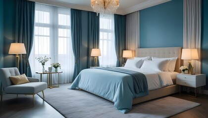 Photo interior modern design room 3d illustration