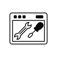 Tech Resource Icon vector stock illustration
