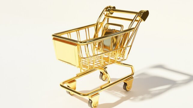Golden shopping cart (12)