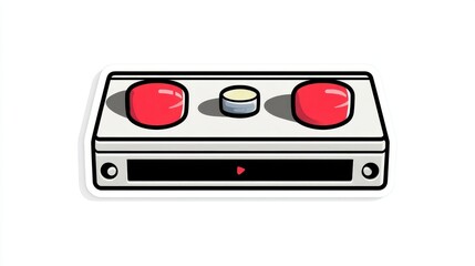 Fototapeta premium Retro Play Button Design